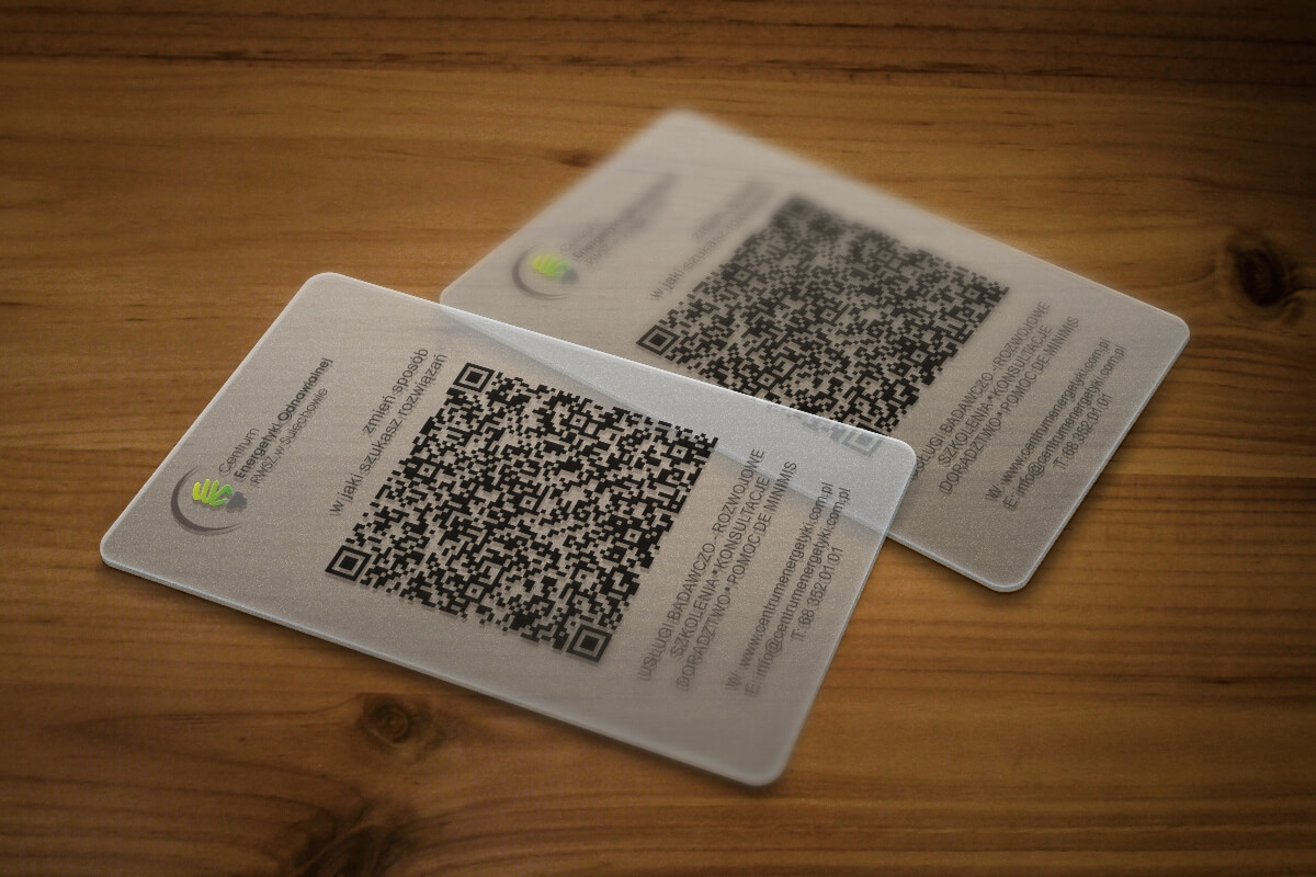 Centrum Energetyki Odnawialnej - wizytówki wariant 2| Agencja Marketingowa Pracownia Kresek