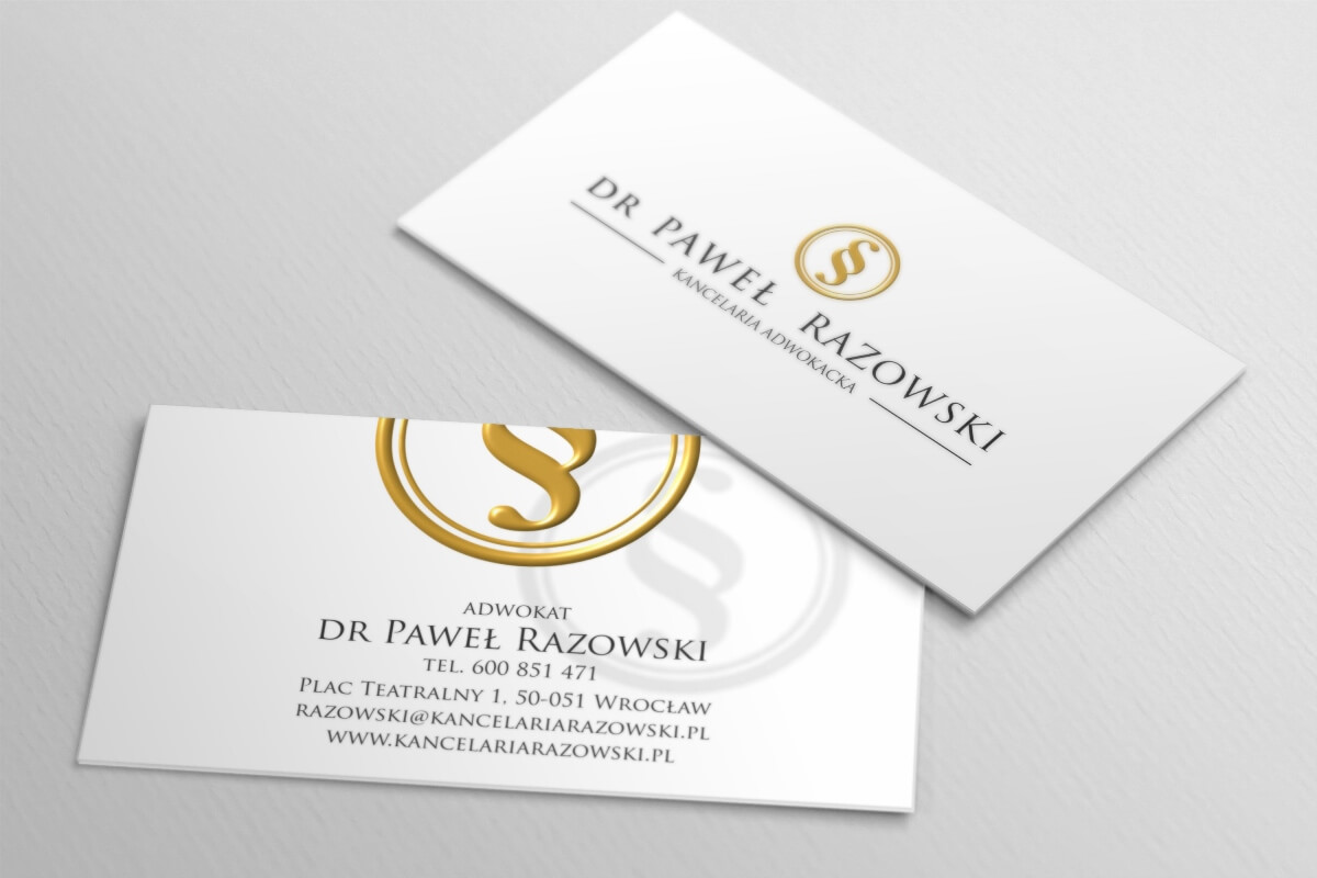 Wizytówki Kancelaria Adwokacka dr Paweł Razowski | Agencja Marketingowa Pracownia Kresek
