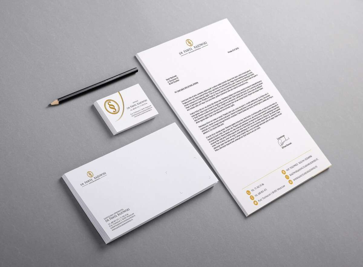 Materiały reklamowe Kancelaria Adwokacka dr Paweł Razowski | Agencja Marketingowa Pracownia Kresek