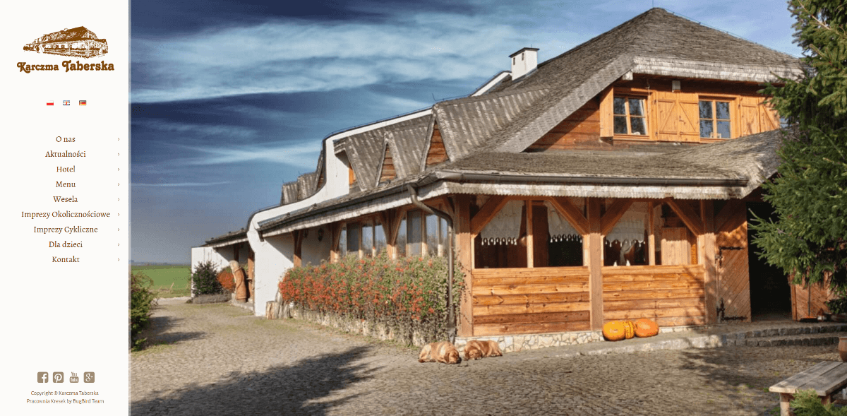 Karczma Taberska - strona internetowa strona główna | Agencja Marketingowa Pracownia Kresek
