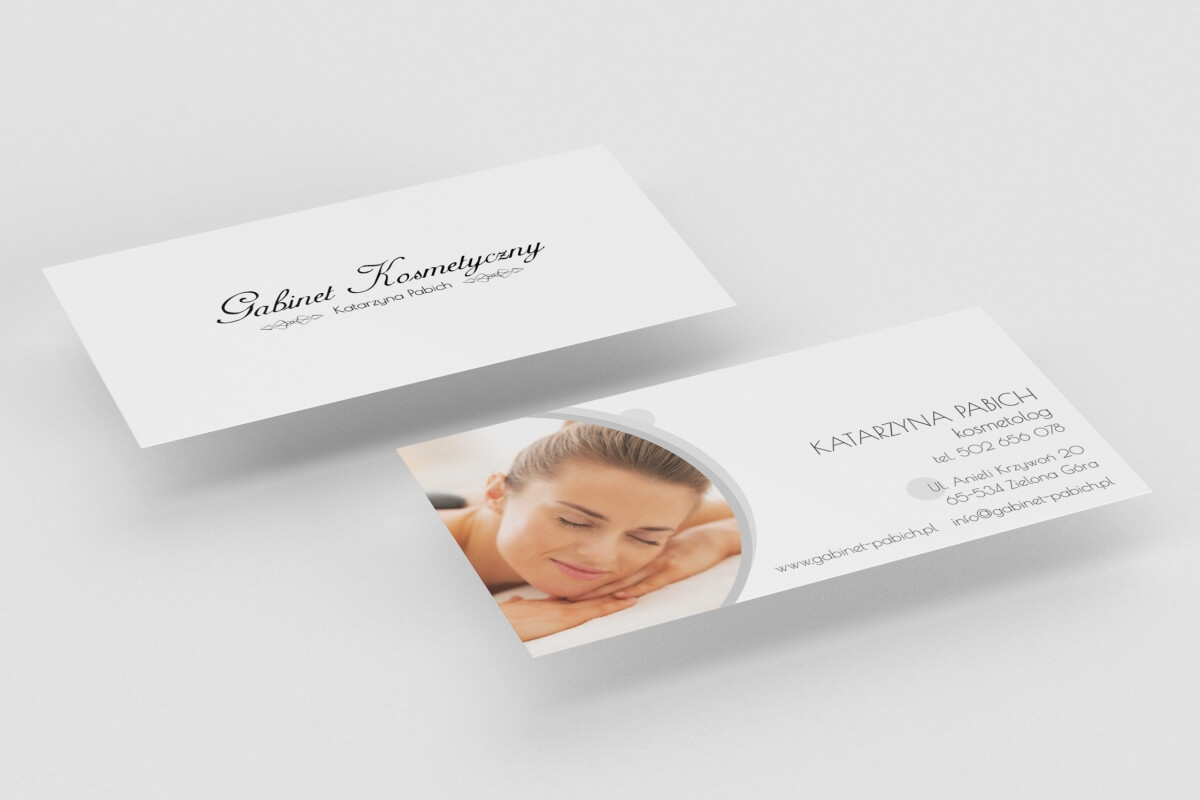 Wizytówki Gabinet Kosmetyczny Katarzyna Pabich | Agencja Marketingowa Pracownia Kresek