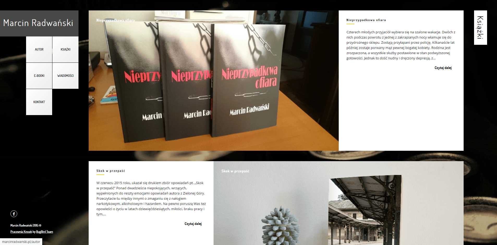 Marcin Radwański strona www zakłądka Książki| Agencja Marketingowa Pracownia Kresek