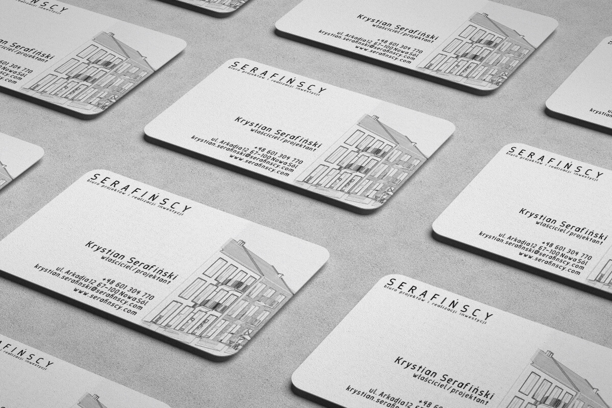 Wizytówki Serafińscy Biuro Projektowe | Agencja Marketingowa Pracownia Kresek